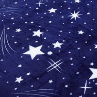 Europäische Sternmond muster im Landhausstil Verdickte warme Flanell decken Super King Queen Size Weiche, bequeme Plüsch decke