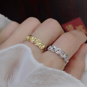 S925 Sterling Silver Five Emperors Coin <b>Ring</b> Women Chinese Style High Shine Gift Jewelry Fine <b>Rings</b> - Product Image 2