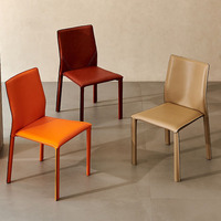 Nouvelle Chaise de Salle à Manger Modèle 2026 – Chaise de Table à Manger Italienne Minimaliste Haut de Gamme pour la Maison – Chaise à Dossier de Designer pour Salle d'Exposition