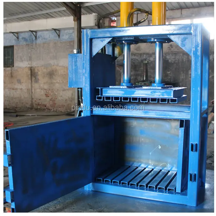 vertical hydraulic cotton bale press machine/used clothing baling machine/carton compress baler machine