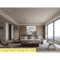 Services de conception d'intérieur complets pour la décoration de villas et de maisons avec rendu 3D moderne