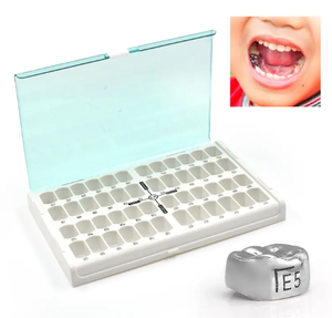 Couronnes préfabriquées molaires primaires d'acier inoxydable d'enfants dentaires pour la restauration de dents - Product Image 5