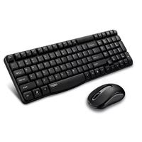 Rapoo X1800S Set Keyboard dan Mouse Nirkabel 2.4G Nirkabel Cerdas Hemat Daya untuk Komputer Desktop