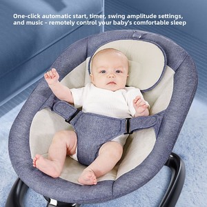 Silla Mecedora Eléctrica para Bebés al por Mayor con Música Remota, Cuna de Balanceo Automática Relajante, Hamaca Plegable para Recién Nacidos de 0 a 24 Meses - Product Image 3