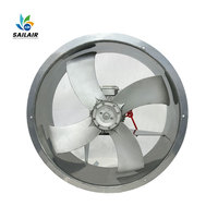 Ventilateur axial industriel haute température pour l'extraction d'air de restaurant, grand extracteur de ventilation électrique pour métaux chauds, OEM/ODM