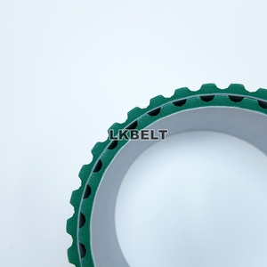 Cinghia di Trasmissione Industriale in PU ad Alta Efficienza Rivestita in <span class=keywords><strong>PAZ</strong></span> Verde per l'Industria dell'Automazione Dimensioni OEM - Product Image 4
