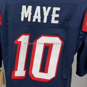 Klaar voor verzending Drake Maye Navy Blue Special Edition Beste Kwaliteit Gestikt American Football Jersey - Product Image 1