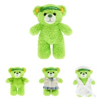 Ours en peluche parfumé trèfle à quatre feuilles porte-bonheur, utilisé à des fins promotionnelles, ours en peluche respirant personnalisé, jouet sensoriel pour enfant