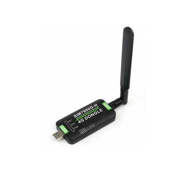 Waveshare SIM7600G-H 4G DONGLE, GNSS Positioning, Global Band Support.
