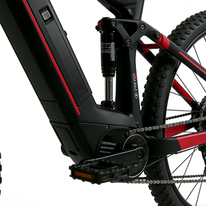 Bicicleta Eléctrica Retro Deportiva con Doble Suspensión, Cuadro de Fibra de Carbono, <span class=keywords><strong>Motor</strong></span> sin Escobillas de 750W, Frenos de Disco Hidráulicos, Batería de Litio, Color Clásico - Product Image 4