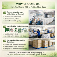 Sacs d'expédition compostables certifiés TUV 100% directement de l'usine |   Sacs d'expédition biodégradables en amidon de maïs pour la poste et l'express