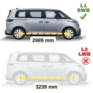 Barras Laterales de Techo Buzz L1 SWB, Portaequipajes de Aluminio para Techo de Auto - Product Image 2