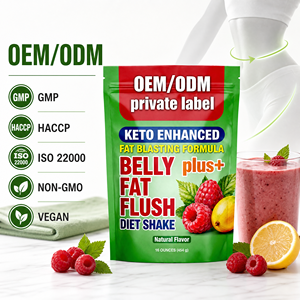 Poudre de shake de remplacement de repas Keto, faible en glucides, riche en protéines, formule personnalisée à base de plantes, OEM - Product Image 1
