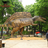 Modèle animatronique de dinosaure robotisé pour enfants, en résine, fibre de verre, silicone et métal, pour la maison, le jardin et les centres commerciaux