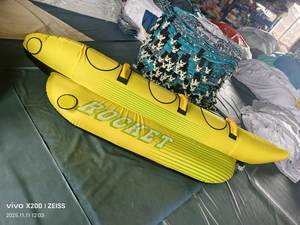 Bateau <span class=keywords><strong>banane</strong></span> <span class=keywords><strong>gonflable</strong></span> pour 3 personnes, bateau <span class=keywords><strong>banane</strong></span> double et installations aquatiques gonflables, jouets amusants pour la <span class=keywords><strong>plage</strong></span> - Product Image 3