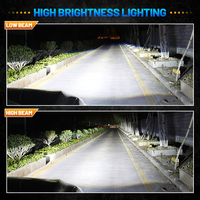 Phare LED de voiture HYNBYZJ haute puissance 200W avec contrôle par application, IA, trois couleurs, deux puces LED 7050 en cuivre, H1 H7 H11 H4