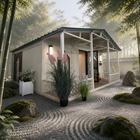 Maisonnette Modulaire Préfabriquée de 20 pieds avec Murs en Céramique Souple, Norme Européenne, pour Studio de Jardin, Boutique ou Resort