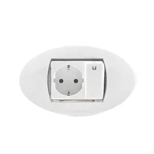 SANSHE Shell replaceable wall switches panel German electric socket switch