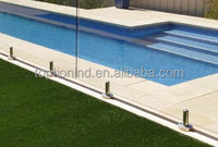 Accessoires de garde-corps d'escalier intérieur modernes en acier inoxydable, sûrs et durables, couleur personnalisée, pour balcon extérieur, clôture de terrasse en verre
