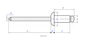<span class=keywords><strong>Remache</strong></span> ciego Vikingo, cabeza de cúpula, remaches de acero de aluminio multiagarre - Product Image 2