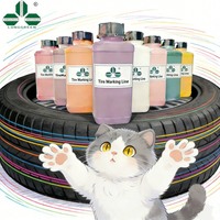 Peinture rose à base d'eau pour marquage des pneus, identification des bandes de roulement et extrusion