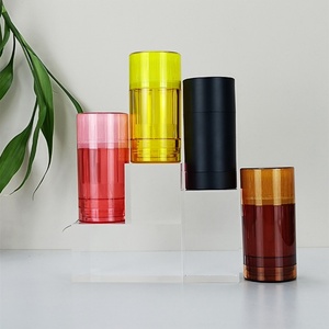 Envase Redondo Negro Vacío para Bálsamo en Barra, Recargable, de Plástico AS, Envase Retráctil para Desodorante en Barra, 15g 30g 50g 75g - Product Image 6