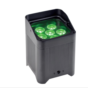 6*18W uplights pin không dây rgbwa + UV Wedding party DJ đèn sân khấu có thể sạc lại lên đèn ngang bằng với trường hợp - Product Image 1