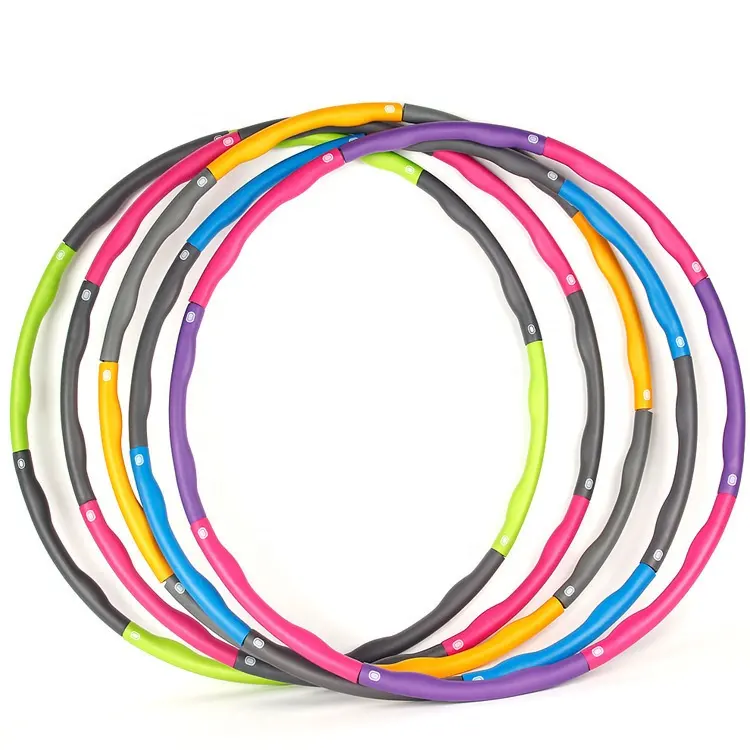 Detachable Hula Ring Hoop Slimming Fitness Yoga Exercise Equipment for Adults Weight Loss & Abdominal Training custom logo