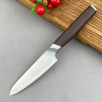 Lot de 2 couteaux de cuisine chinois en acier inoxydable composite, couteau Santoku, couteau utilitaire, couteau de chef pour femme, couteau à poulet avec manche en bois