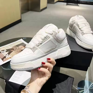 Zapatos de Diseñador de Lujo de Alta Calidad, Negros y Blancos, para Hombre y Mujer, de Cuero y Goma, Casuales, Deportivos, para Caminar - Product Image 3