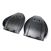Housse de dossier de siège en fibre de carbone sèche pour Tesla Model 3 Y X S Garniture intérieure style pâte