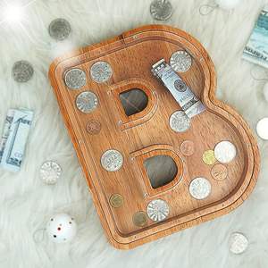 Hucha con letras de regalo para banco especialmente hecha, 26 <span class=keywords><strong>Huchas</strong></span> de madera para juguetes para niños - Product Image 4