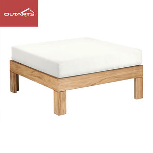 طقم أثاث خارجي أنيق مقاوم لجميع الظروف الجوية، طقم أريكة للحدائق والمنتجعات والفنادق والشواطئ مصنوع من خشب الساج - Product Image 4