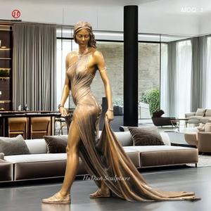 В натуральную величину открытый сад обнаженная женщина бронзовая скульптура статуя для продажи - Product Image 3