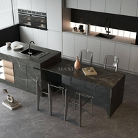 Dalle de porcelaine mate grand format en pierre frittée personnalisée 1600x3200mm, antidérapante, pour la décoration des murs et comptoirs de villas