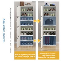 Boîte de rangement pour chaussures de grande capacité, boîte à chaussures, rangement simple, armoire à chaussures