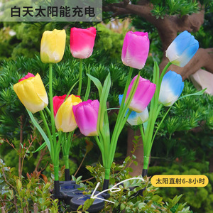 Lampe solaire décorative imperméable pour jardin, lampe de pelouse pour cour, villa, éclairage paysager, autonomie de 6 à 12 heures - Product Image 1