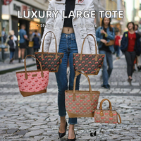 MAY ZOO – Sac à main décontracté multi-pièces en PU pour femme, personnalisable, de marque de luxe, avec fermeture éclair, grand format – Fabrication originale