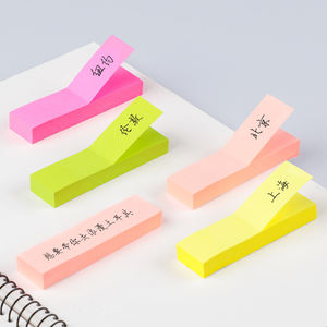 Petites bandes adhésives fortes personnalisées bon marché de papeterie de couleur pastel <span class=keywords><strong>marque</strong></span> de <span class=keywords><strong>page</strong></span> pour livres ensemble de notes autocollantes onglets - Product Image 1