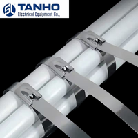 Attaches-câbles autobloquants en acier inoxydable TANHO 304/316, 100 mm, usage industriel