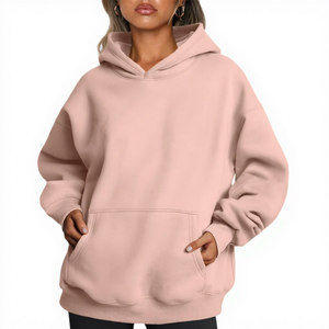 Sudaderas Extra Grandes de Primera Calidad para Mujer, Estilo Casual con Hombros Caídos, Ropa para la Temporada de Invierno con Logotipo Personalizado, Sudaderas Elegantes para Mujer - Product Image 1