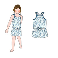 Combinaison courte pour bébé fille Little Glow Kids Factory, motif nœud mignon, sans manches, design estival tendance, en promotion