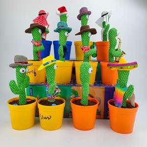 ของเล่นตุ๊กตาหมีไฟฟ้าสำหรับร้องเพลงบันทึกพูดเต้นแคคตัสแกว่งเพื่อบรรเทาความเครียด - Product Image 4