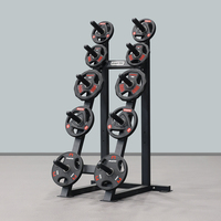 SMARTFIT Promotion Porte-plateaux de musculation haute capacité pour disques de poids et bumper plates, avec logo personnalisé, pour disques en caoutchouc