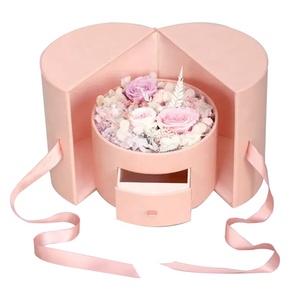 Round Gift Boxes Wholesale Handmade Flower Packaging Customized Flower Gift Box cardboard box manufacturers