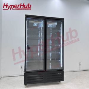 Refrigerador Vertical con Enfriamiento por Aire, Estantes LED, Ruedas con Bloqueo, Color Personalizado para Tiendas y Bares, Ahorro de Energía, Diseño Sin <span class=keywords><strong>Escarcha</strong></span> - Product Image 1