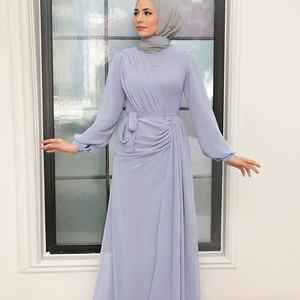 ชุดอาบายาสีขาวสำหรับผู้หญิงชุดมุสลิมสไตล์แฟชั่นใหม่ชุดอาบายาอิสลามมุสลิม - Product Image 4