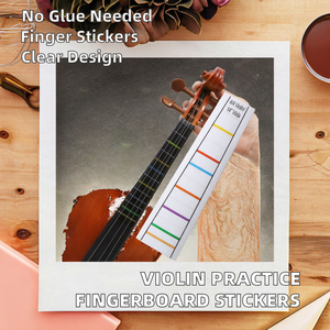 Trong suốt nhựa Violin ngữ điệu vị trí Fingerboard Stickers thực hành huấn luyện viên cho quy mô dây 4/4-<span class=keywords><strong>1</strong></span>/8 violon Stickers - Product Image 3