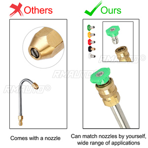 Pistola de Lavado a Presión de 200 BAR/3000 PSI con 5 Boquillas para Autos, Motos y Bicicletas, Pistola de Agua a Presión para Limpieza de Vehículos - Product Image 5