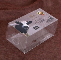 Boîte en PET carrée transparente à charnières, contenants en plastique non jetables, boîte d'emballage pour fruits, boîte à clapet